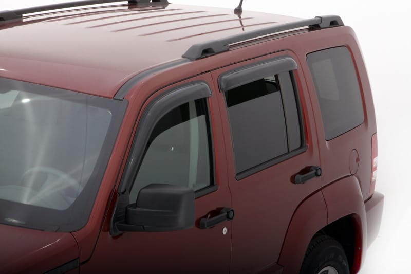AVS 08-14 Jeep Liberty Ventvisor Outside Mount Window Deflectors 4pc - Smoke thumbnail 2