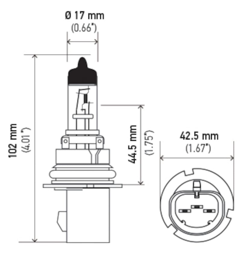 Hella Bulb 9007 12V 65/55W Px29T T4625 +50(2) thumbnail 2