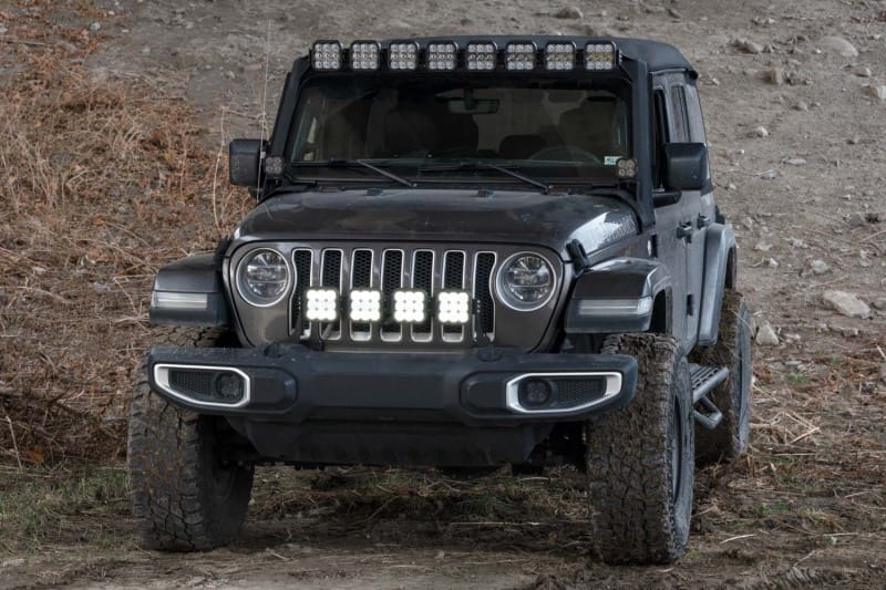 Diode Dynamics Jeep JL SS5 4-Pod CrossLink Grille Lightbar Kit Pro - Yellow Combo thumbnail 4