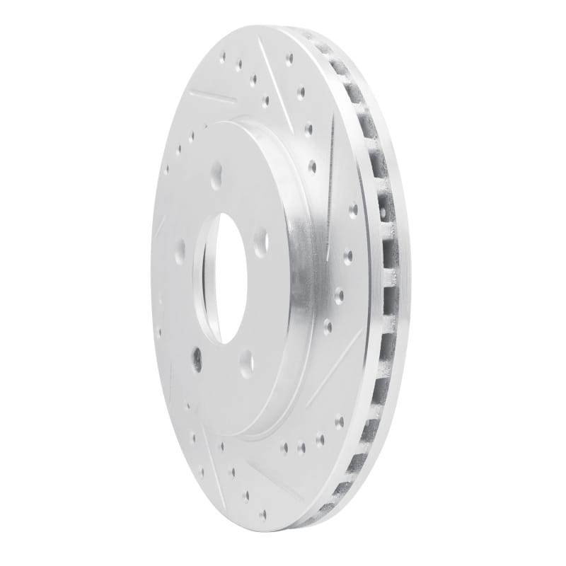 R1 91-02 Chrysler Voyager Front Right Drilled & Slotted Silver Brake Rotor thumbnail 2