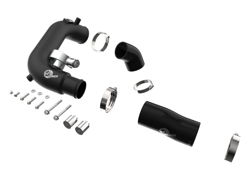 aFe BladeRunner 2 1/2in Intercooler Hot Side Charge Pipe 18-21 Jeep Wrangler JL L4-2.0L (t) - Black thumbnail 3