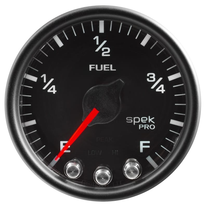 Autometer Spek-Pro Gauge Fuel Level 2 1/16in 0-270 Programmable Blk/Blk - P31232 thumbnail 3