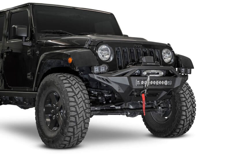 Addictive Desert Designs 07-18 Jeep Wrangler JK Stealth Fighter Front Bumper w/ Winch Mount thumbnail 3
