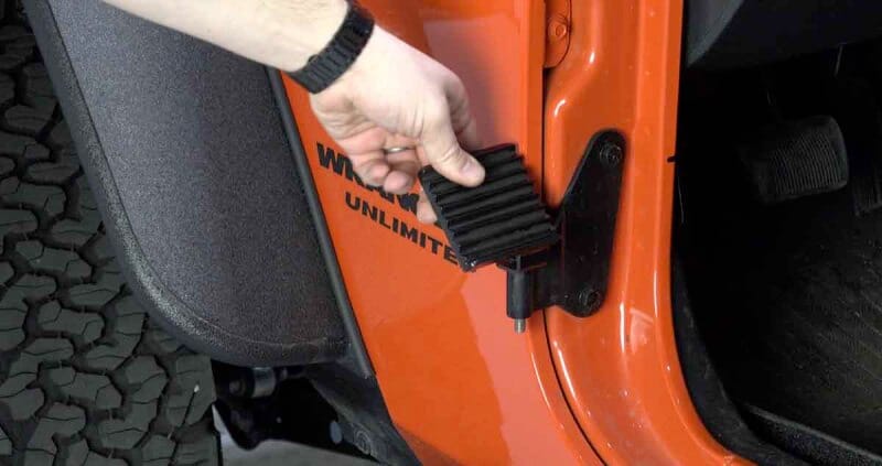 Fishbone Offroad 07-18 Jeep Wrangler JK - Foot Peg Set - Black thumbnail 2