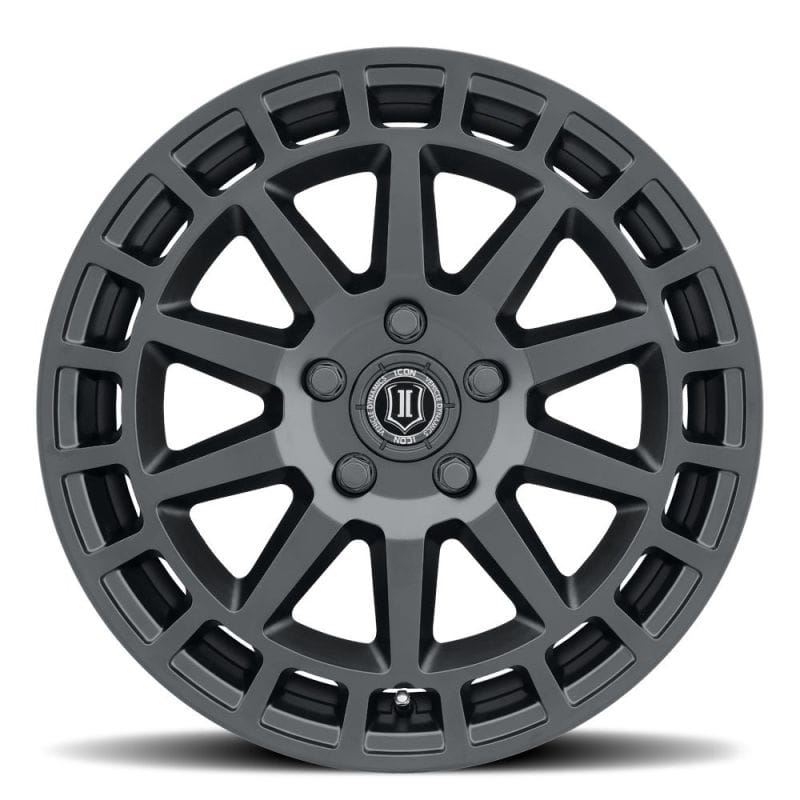 ICON Journey 17x8 5x4.5 38mm Offset 6in BS Satin Black Wheel thumbnail 4