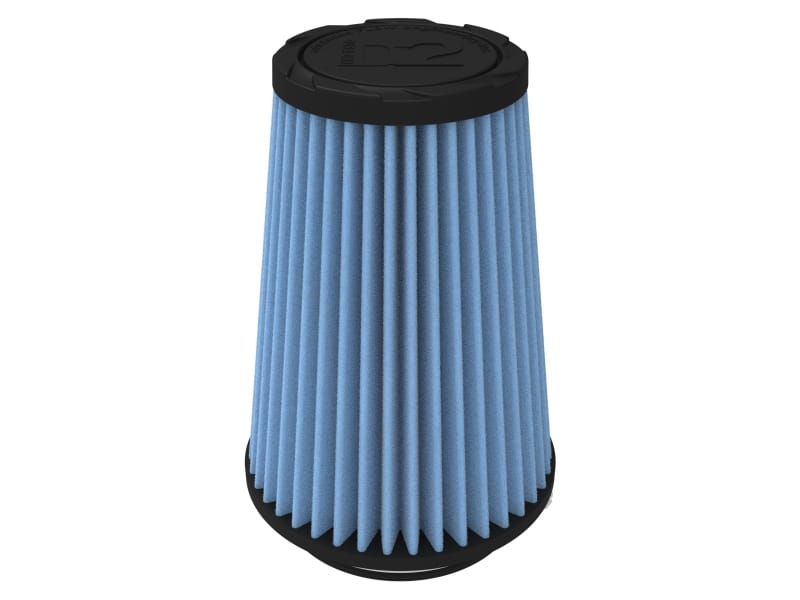 aFe POWER Universal Clamp-On Air Filter w/ D2 Dura-Dry Media - 3-1/2in F x 5in B x 3-1/2in T x 7in H