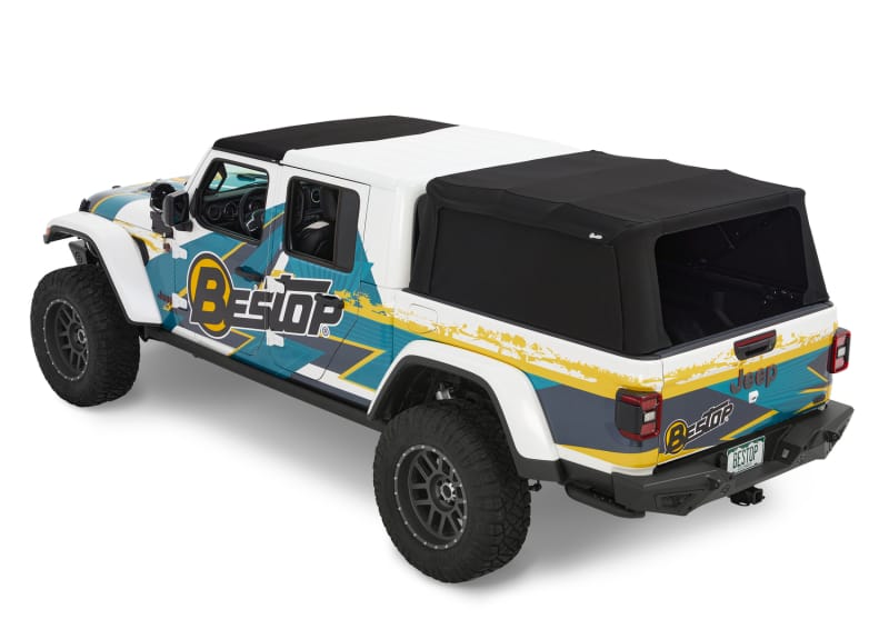 Bestop 20-26 Jeep Gladiator For 5 Ft. Bed Supertop For Truck 2 (Black Diamond) thumbnail 2