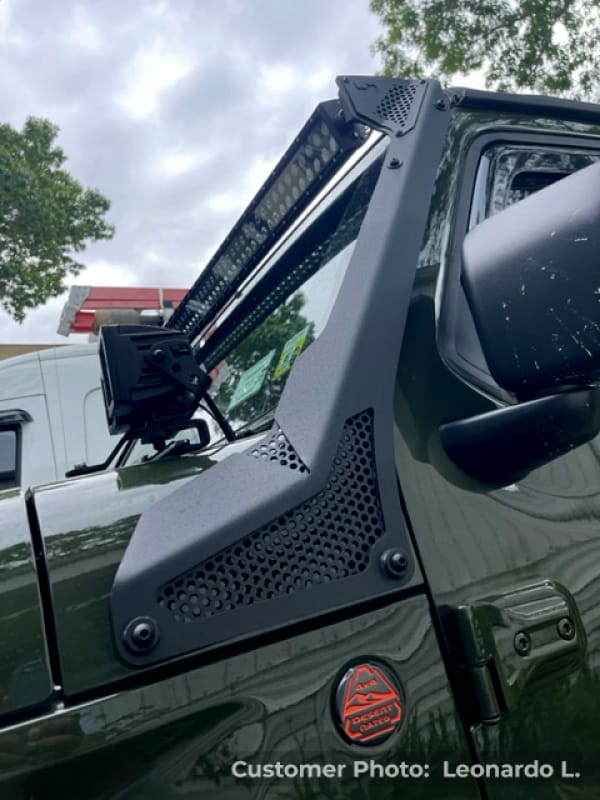 Go Rhino 18-20 Jeep Wrangler JL/JLU/Gladiator JT XE Windshield Light Bar Mount - 50in Single Row thumbnail 4