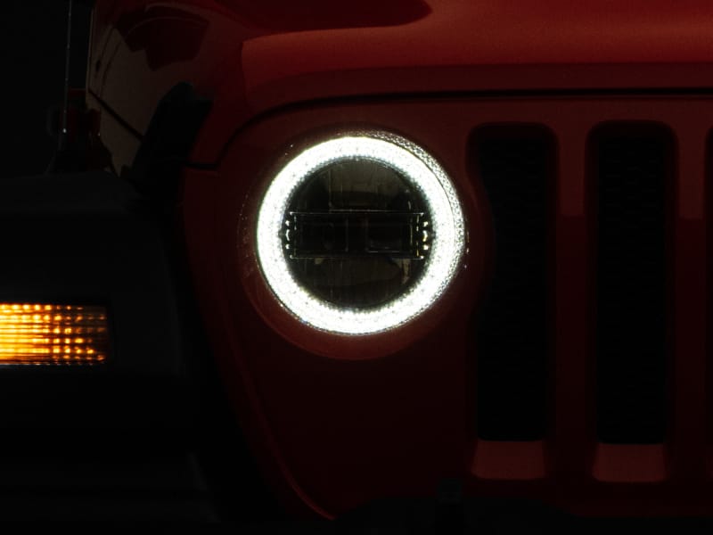 Raxiom 18-22 Jeep Wrangler JL/JT Axial Series LED Headlights- Black Housing (Clear Lens) thumbnail 2