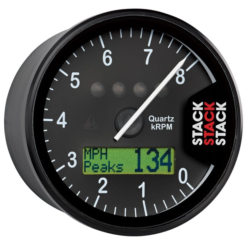 Autometer Stack Display Tachometer 0-8K RPM - Black thumbnail 4
