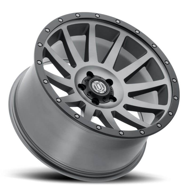 ICON Compression 20x10 5x5 -12mm Offset 5in BS 71.5mm Bore Titanium Wheel thumbnail 3