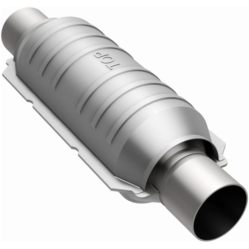 MagnaFlow Catalytic Converter 2 in Inlet 2 in Outlet 11 in Length SS thumbnail 2