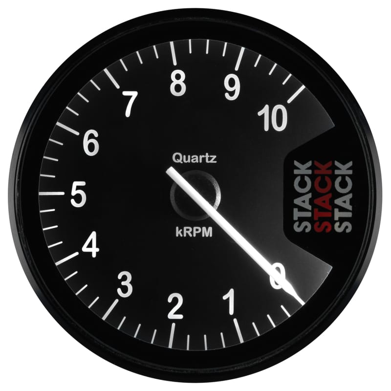 Autometer Stack Clubman Tachometer 80mm 0-10K RPM - Black thumbnail 4
