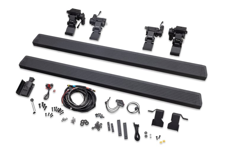 RealTruck 18-24 Jeep Wrangler 4dr VoltStep Electric Running Board Kit (Drilling Req.) - Tex. Blk