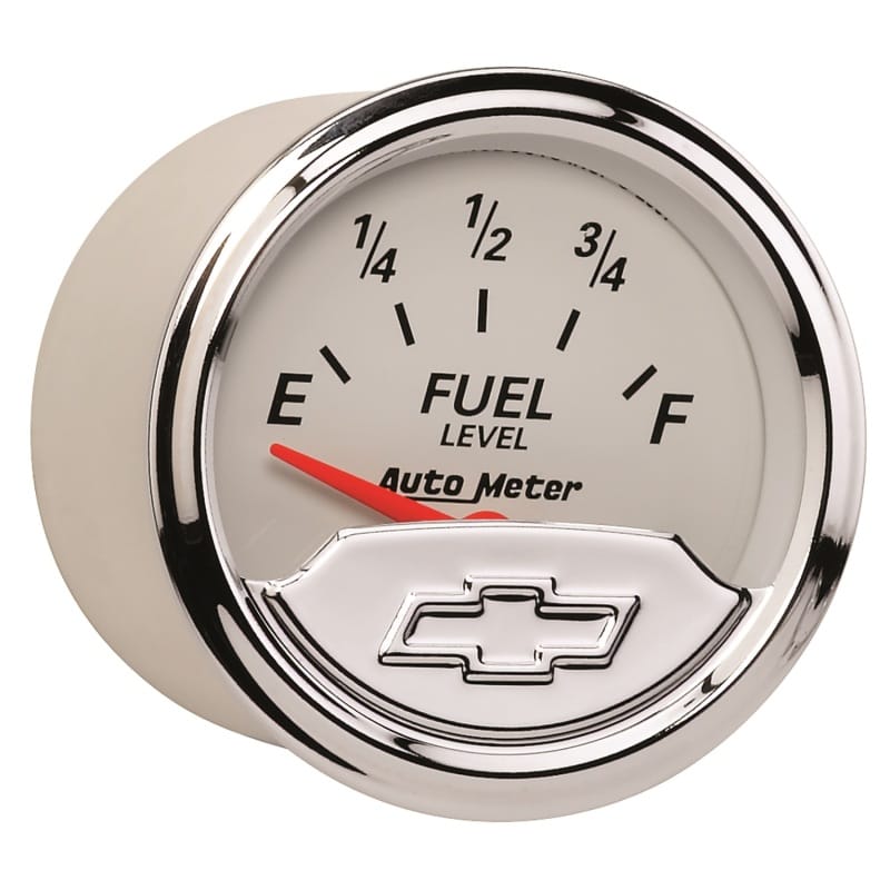 AutoMeter Gauge Fuel Level 2-1/16in. 240 Ohm(e) to 33 Ohm(f) Elec Chevrolet Heritage Bowtie thumbnail 3