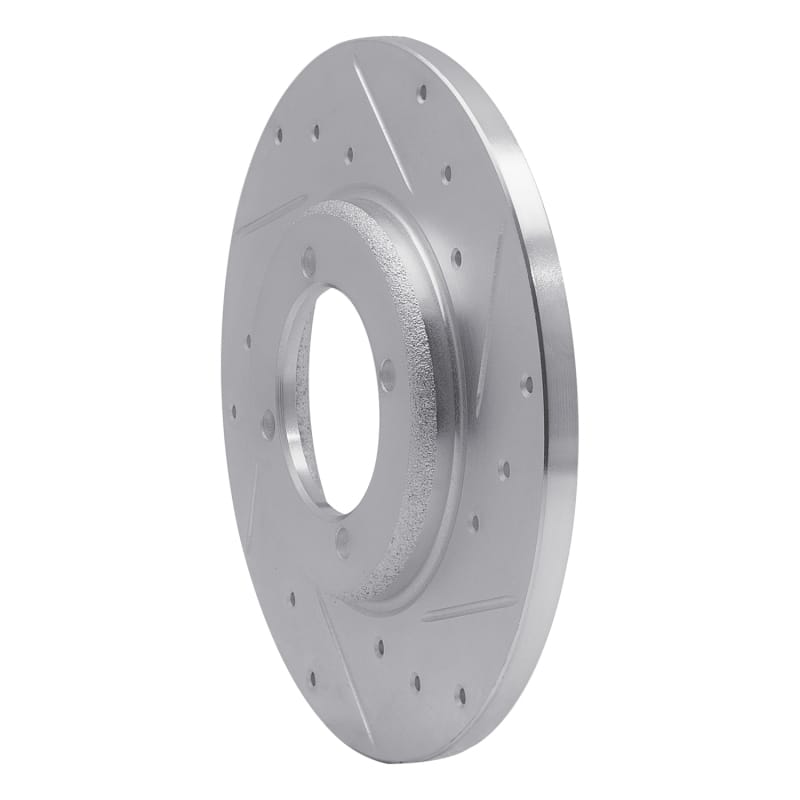 R1 78-83 Dodge CHALLENGER Front Right Drilled & Slotted Silver Brake Rotor thumbnail 2