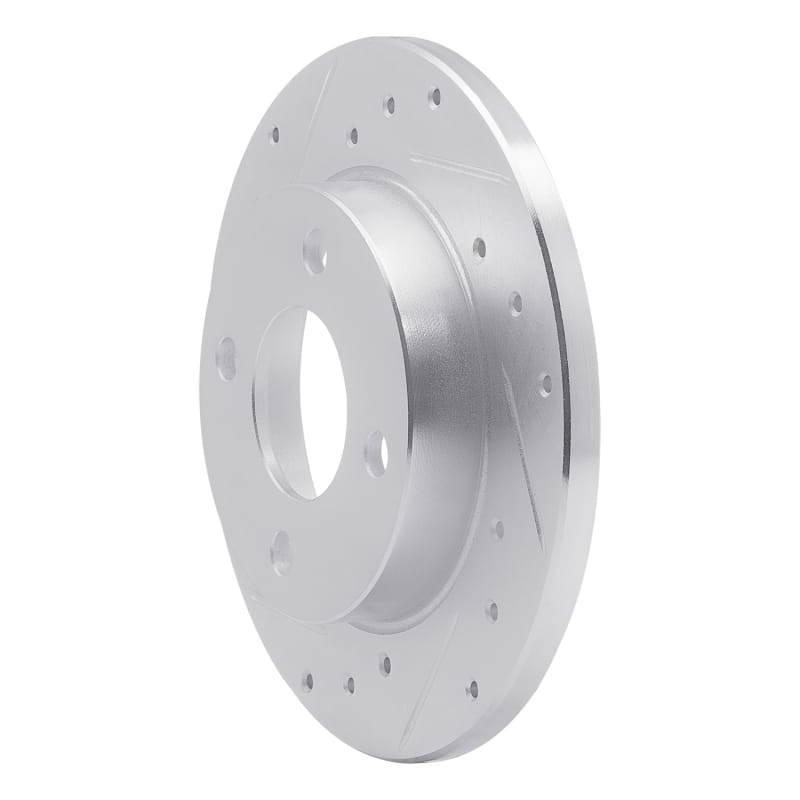 R1 78-90 Dodge Charger Front Left Drilled & Slotted Silver Brake Rotor thumbnail 2