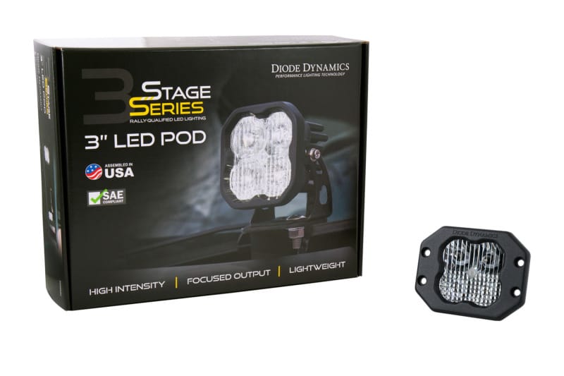 Diode Dynamics SS3 Pro ABL - White SAE Driving Flush (Single) thumbnail 4