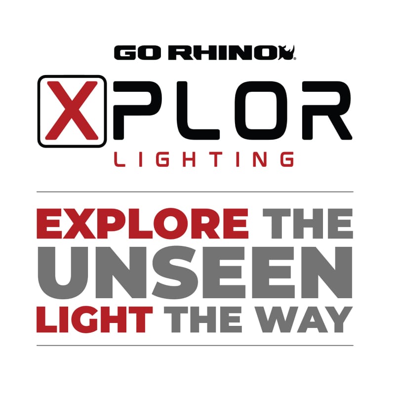 Go Rhino Xplor Bright Series Rectangle LED Flood Light Kit (Surface/Thread Std Mnt) 4x3 - Blk (Pair) thumbnail 5