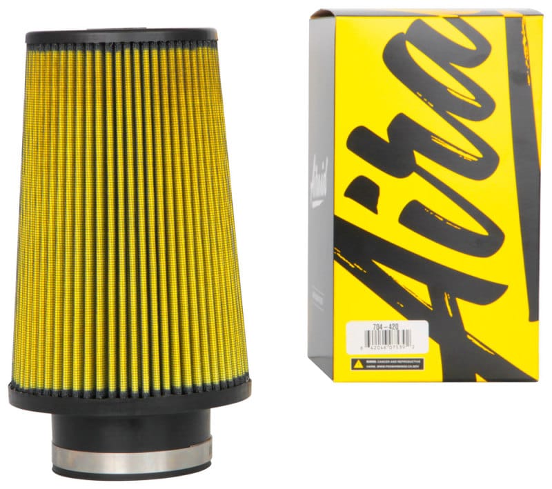Airaid Universal Air Filter - Cone 3-1/2in Flange x 6in Base x 4-5/8in Top x 9in Height - Synthaflow thumbnail 3
