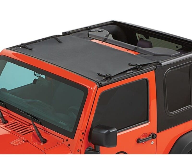 Bestop 07-18 Jeep Wrangler JK Sun Targa Bikini (Black Diamond)