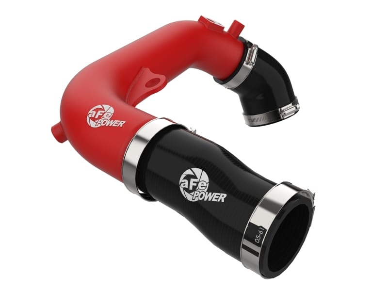 aFe 2024+ Jeep Wrangler JL L4-2.0L (t) BladeRunner 2-1/2in Aluminum Hot Charge Pipe - Red