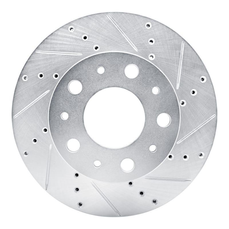 R1 14-25 Ram Promaster 1500 Front Right Drilled & Slotted Silver Brake Rotor