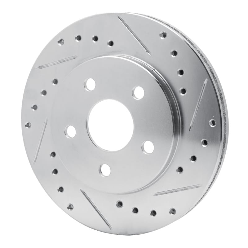 R1 91-92 Dodge Monaco Front Right Drilled & Slotted Silver Brake Rotor thumbnail 2