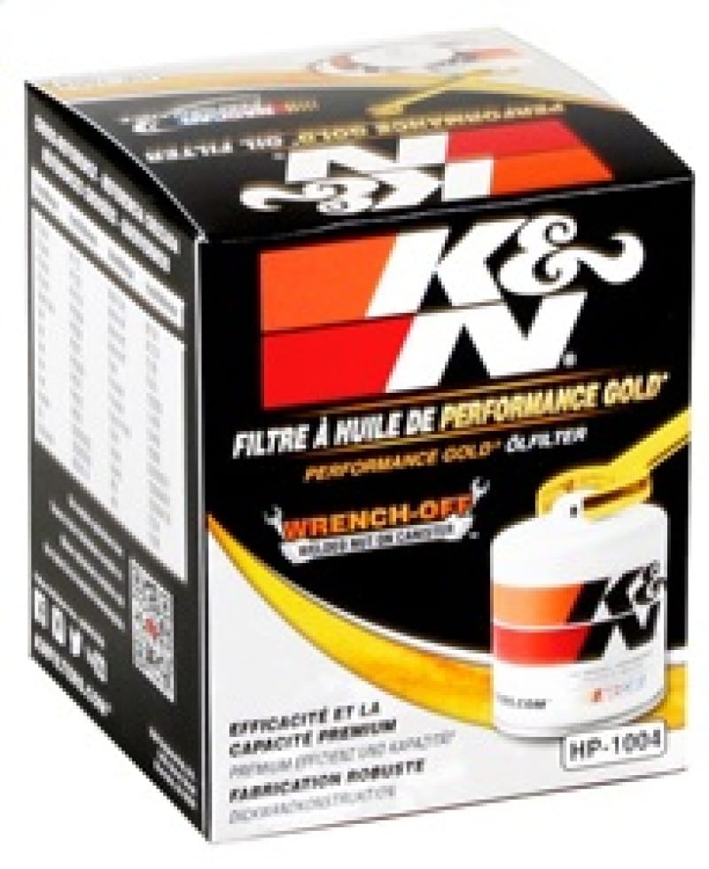 K&N Universal Performance Gold Oil Filter - HP-1004 thumbnail 2