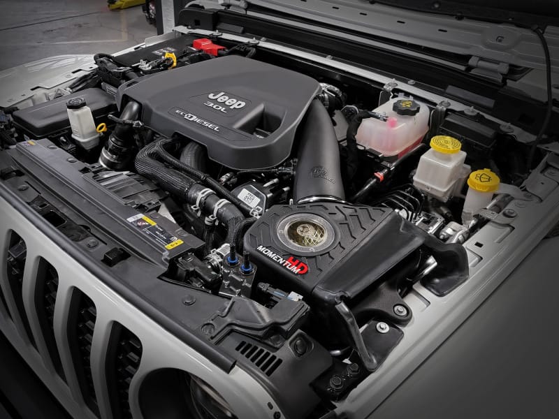 aFe 20-21 Jeep Wrangler (JL) V6-3.0L (td) Momentum HD Cold Air Intake System w/ Pro GUARD 7 Media thumbnail 4