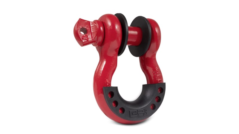 Body Armor 4x4 3/4in Red D-Ring with Black Isolators Single thumbnail 3