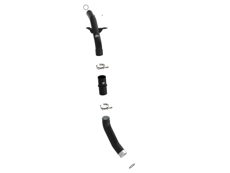 aFe RAM 1500 20-22 V6-3.0L (td) BladeRunner 2-1/2in & 3in Aluminum Hot Charge Pipe Black thumbnail 2