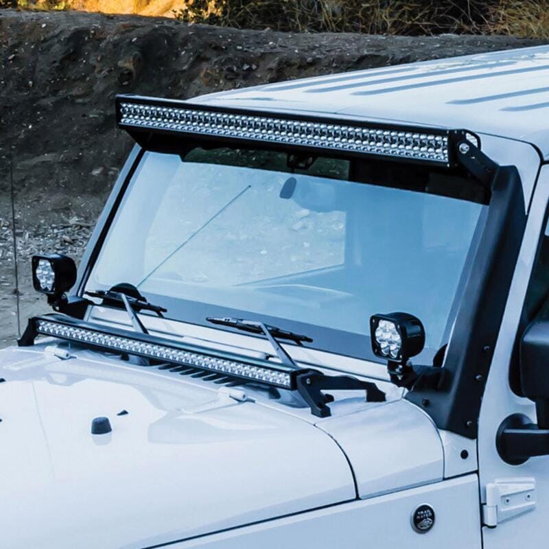 Westin/Snyper 07-17 Jeep Wrangler Snyper Pillar LED Light Mount - Textured Black thumbnail 2