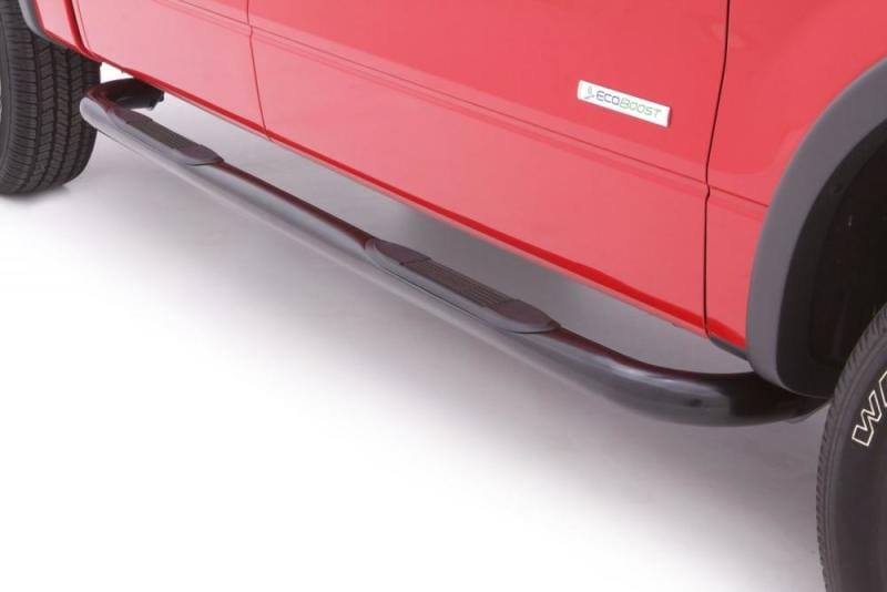 Lund 2009+ Dodge Ram 1500 Crew Cab 3in Round Bent Steel Nerf Bars - Black thumbnail 3
