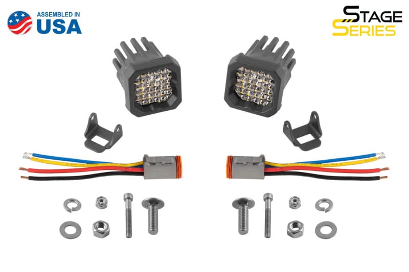Diode Dynamics Stage Series C1R - White Flood Standard LED Pod (Pair) thumbnail 2