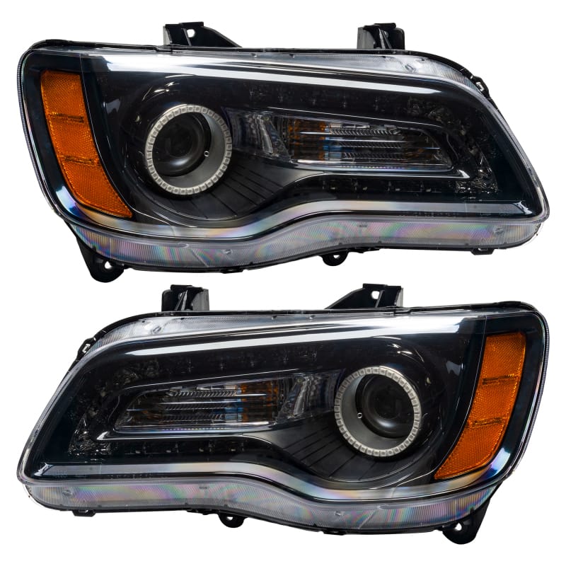 Oracle 11-14 Chrysler 300C SMD HL - Black - NON HID - Orange thumbnail 2