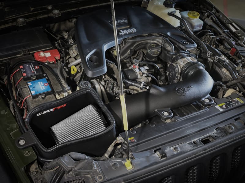 aFe Magnum FORCE Stage-2 Pro Dry S Cold Air Intake System Jeep Wrangler (JL) 18-23 V6-3.6L thumbnail 4