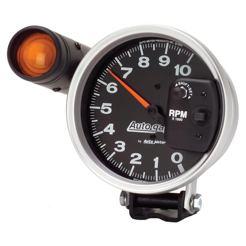 Autometer 5 inch 10,000 RPM Monster Shift Lite Pedestal Tachometer thumbnail 2