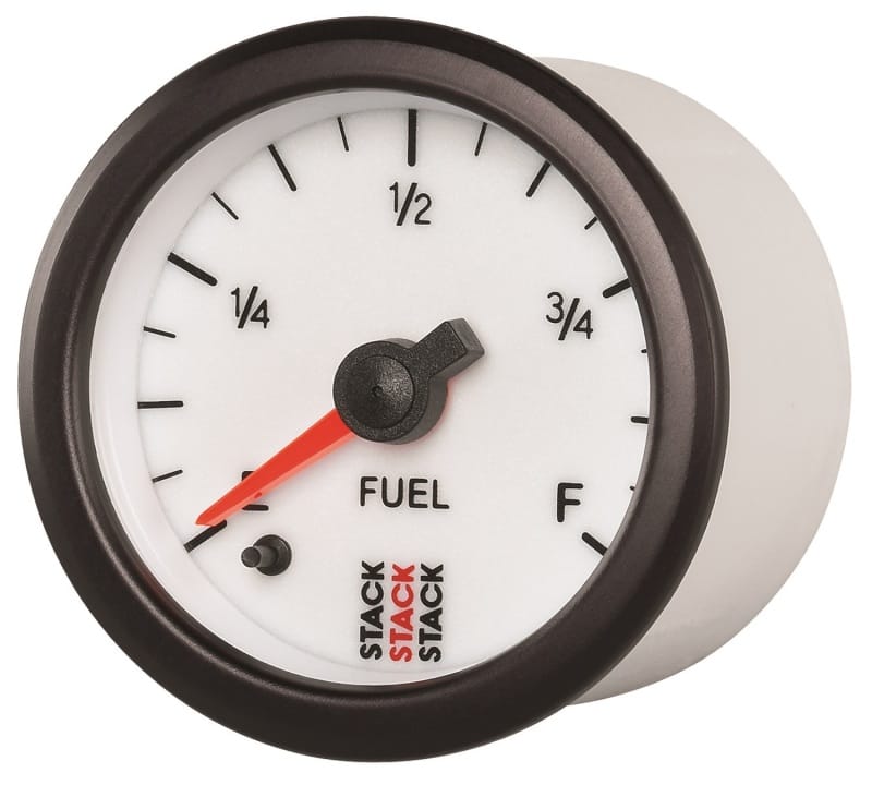 Autometer Stack 52mm 0-280 Ohm Programmable Pro Stepper Motor Fuel Level Gauge - White thumbnail 2