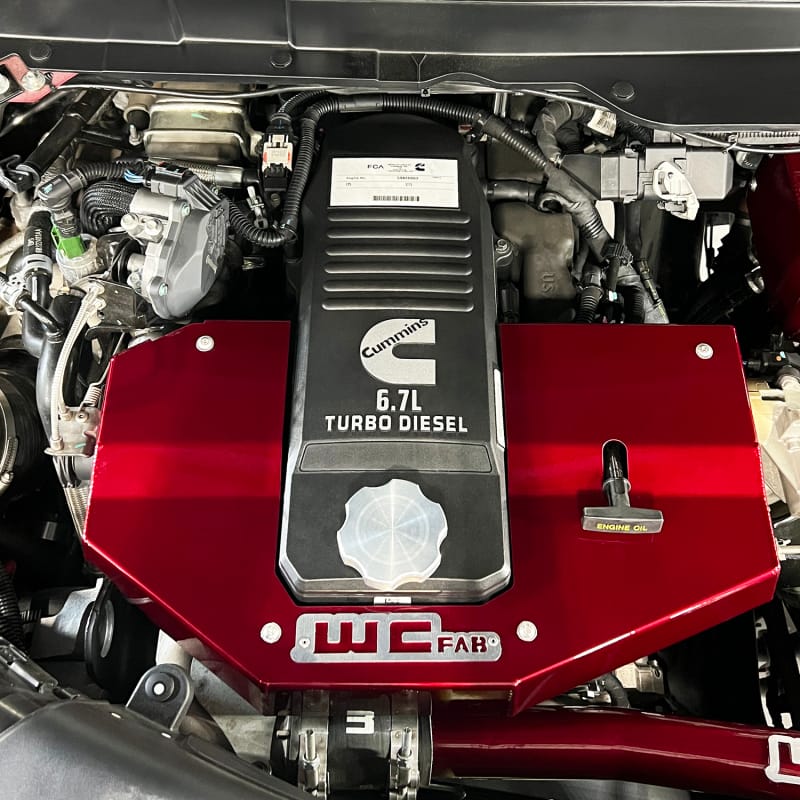 Wehrli 10-24 Cummins Fabricated Aluminum Engine Cover - Brizzle Blue thumbnail 7
