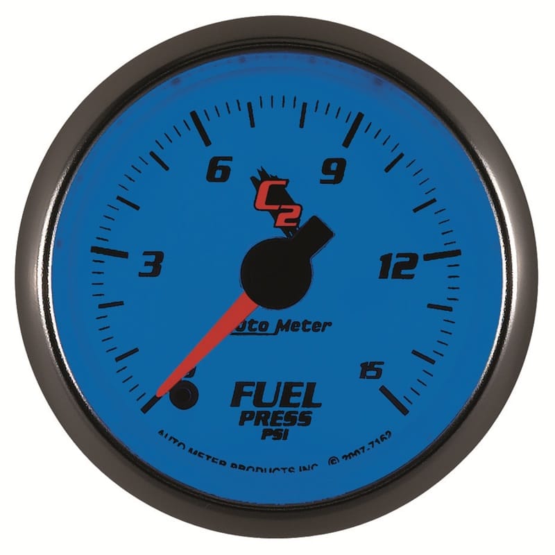 AutoMeter Gauge Fuel Pressure 2-1/16in. 15PSI Digital Stepper Motor C2 thumbnail 2