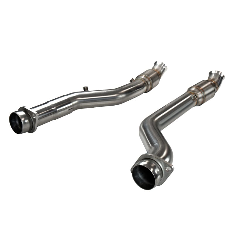 Kooks 2018+ Jeep Grand Cherokee TrackHawk 6.2L 3in Inlet x 3in OEM Outlet Catted SS Connection Pipes thumbnail 2