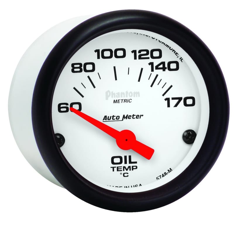 Autometer Phantom 2-1/16in 60-170 Deg F Electronic Oil Temperature Gauge thumbnail 4
