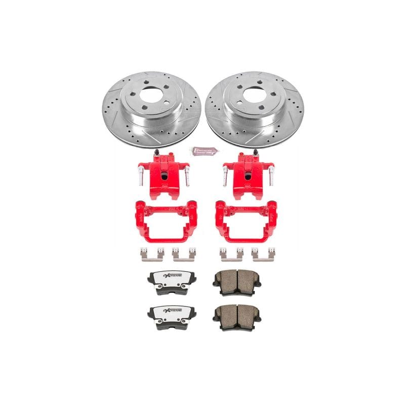 Power Stop 05-19 Chrysler 300 Rear Z26 Street Warrior Brake Kit w/Calipers - KC1720-26
