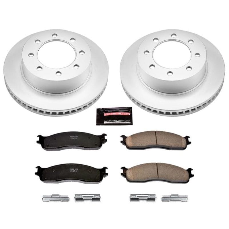Power Stop 03-08 Dodge Ram 3500 Front Z17 Coated Brake Kit