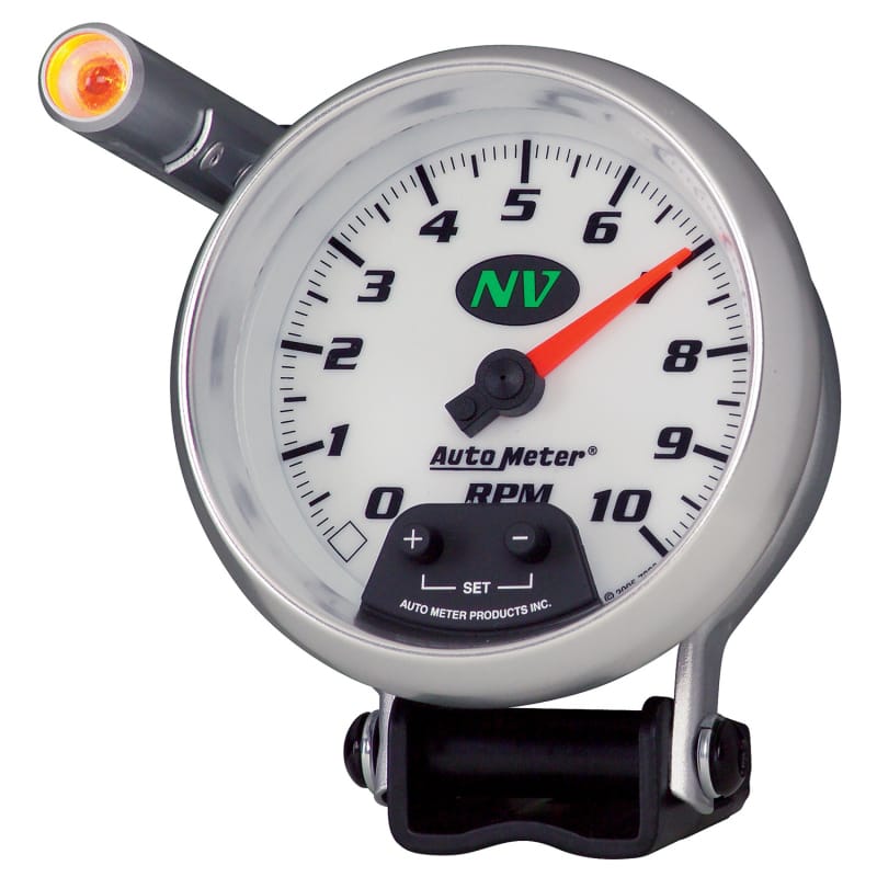 Autometer Quick Lite 3 3/4in 10k RPM Pedestal Tachometer w/ ext. thumbnail 2