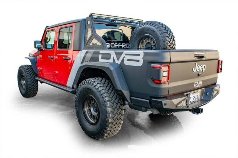 DV8 Offroad 2019+ Jeep Gladiator Universal Stand Up In-Bed Tire Carrier thumbnail 4