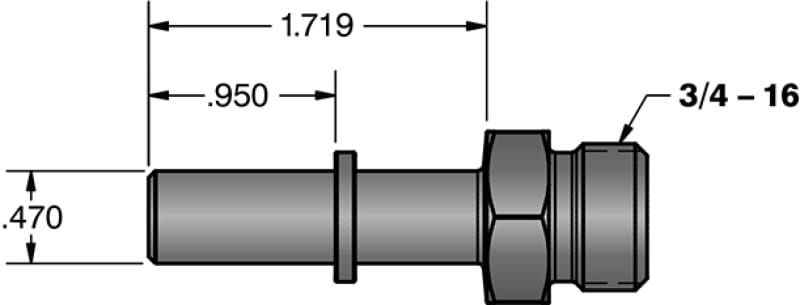 Fleece Performance Universal 12mm Quick Connect to 3/4in-16 O-ring (-8 AN) thumbnail 4