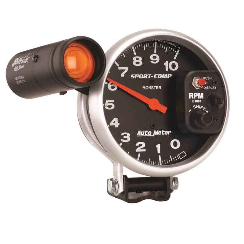 Autometer Sport-Comp 5 inch 10K RPM Shift Light Tach thumbnail 2