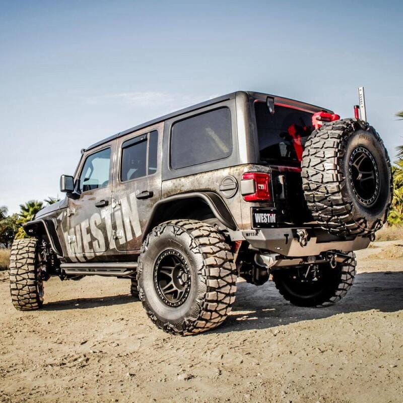 Westin 18-19 Jeep Wrangler JL WJ2 Rear Bumper - Textured Black thumbnail 3